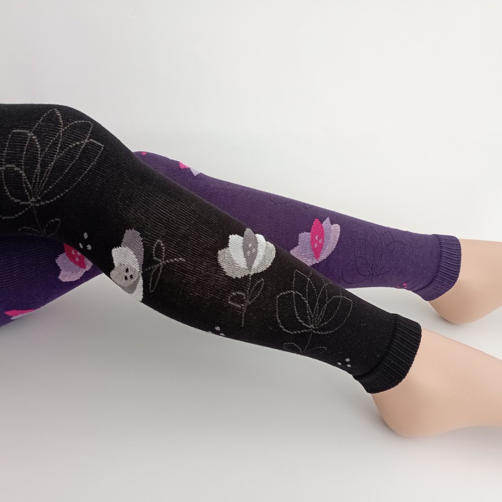 Dívčí punčochové legíny TREPON Leknín, černé