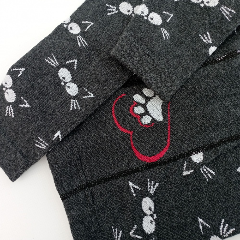 Dívčí punčochové legíny TREPON Macík, antracitové melé