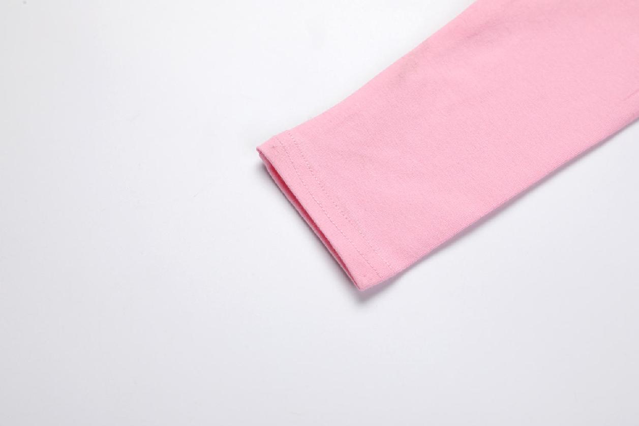 Dívčí tričko dl.r. KUGO MC3822, světle růžové