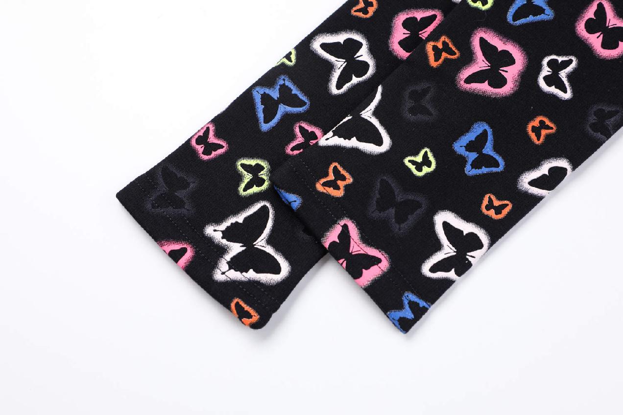 Dívčí zateplené legíny KUGO YL1041, černé