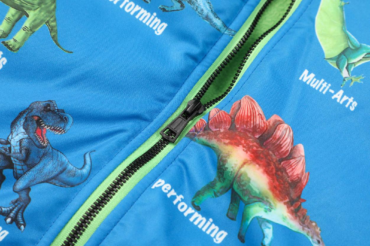 Chlapecká zimnní bunda KUGO FB3801, sv. modrá / černá