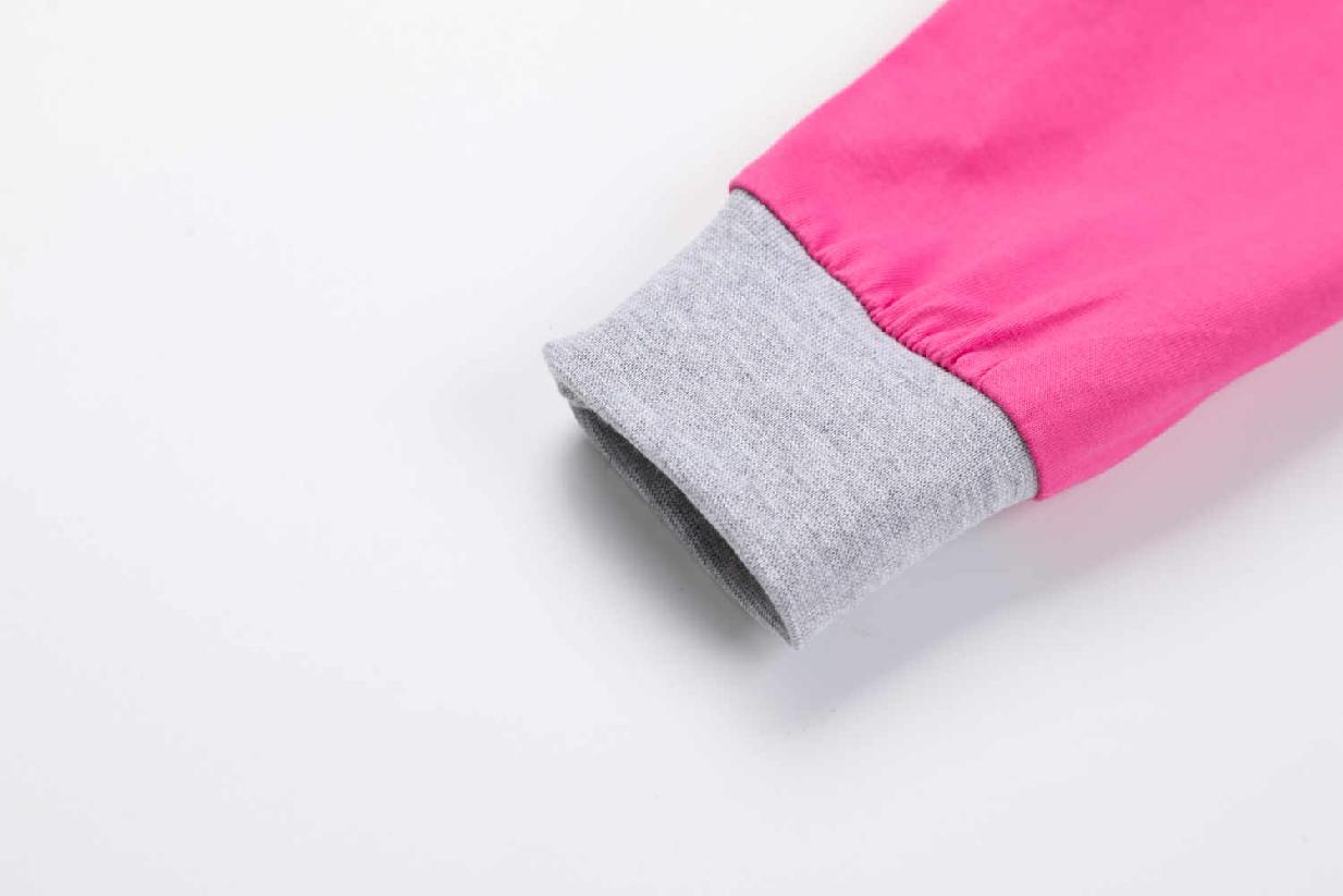 Dívčí vánoční pyžamo KUGO MP3825, sytě růžové