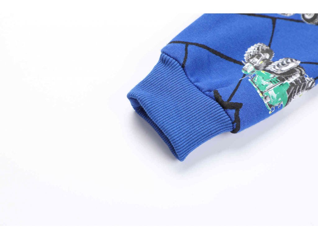 Teplá chlapecká mikina KUGO GM8669, tmavě modrá