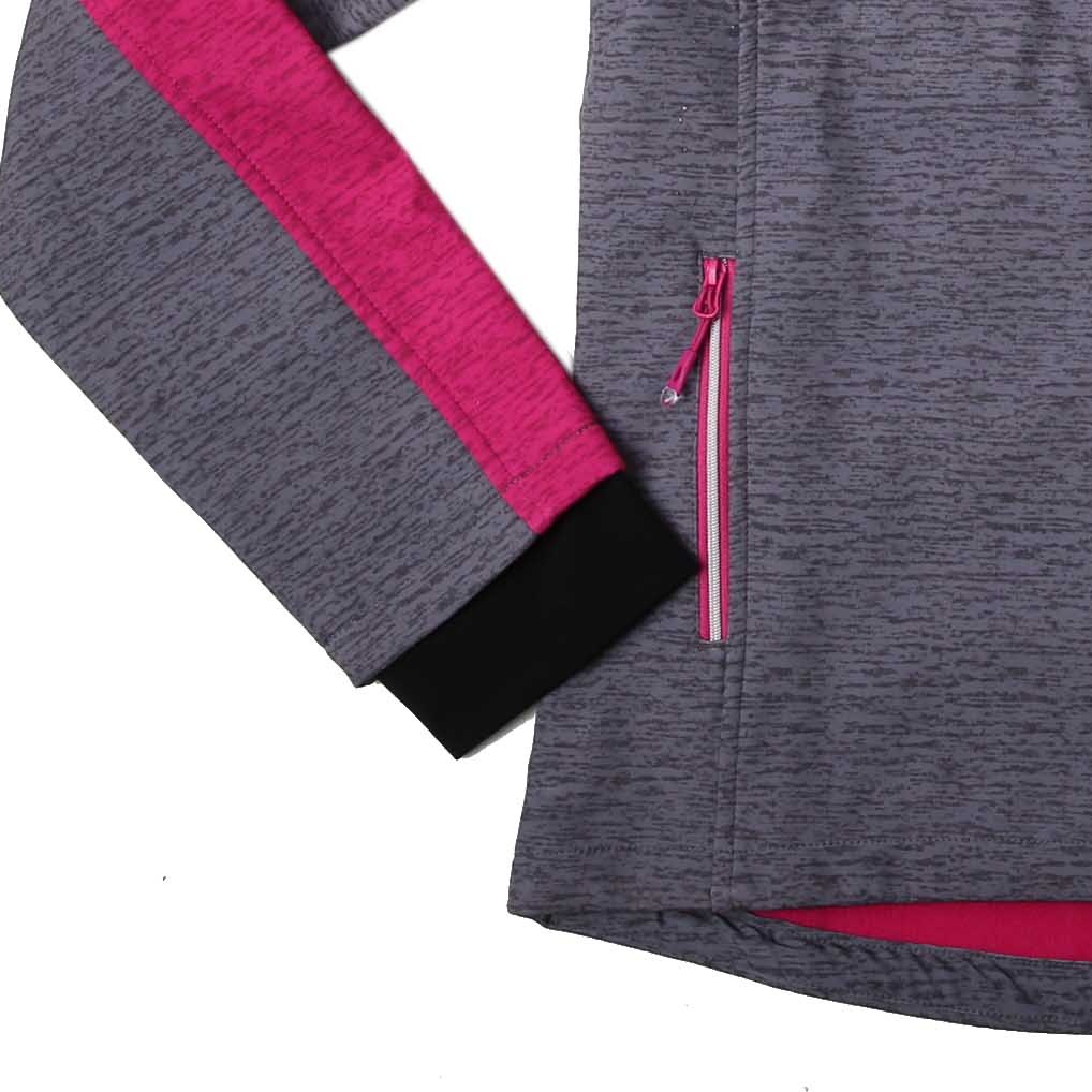 Dívčí softshellová bunda zateplená Wolf B2267, šedá s růžovou