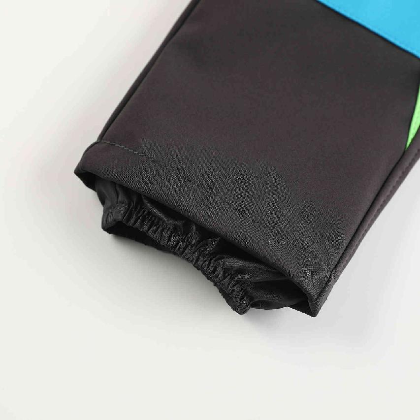 Chlapecké softshellové kalhoty nezateplené Kugo HK2870, šedé s modrou