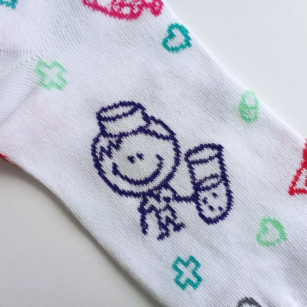 Dámské ponožky Trepon Ambulance, bílé