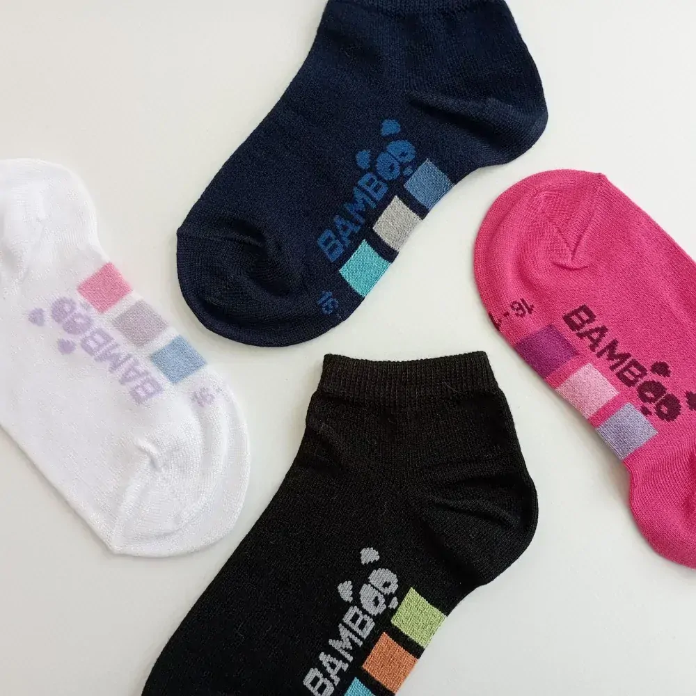 Dětské kotníkové ponožky z bambusové viskózy Trepon Boden, růžové