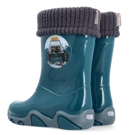 Dětské zateplené holínky Demar Stormer Lux 0402 C zelené