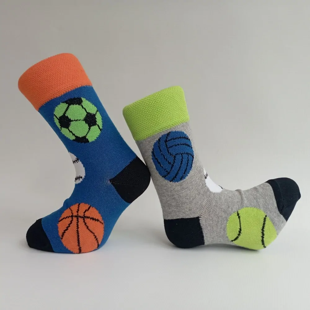 Dětské ponožky bavlněné Trepon Míče modré