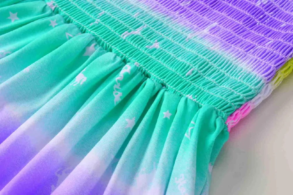 Dívčí šaty Kugo JC8511 světle růžová ramínka