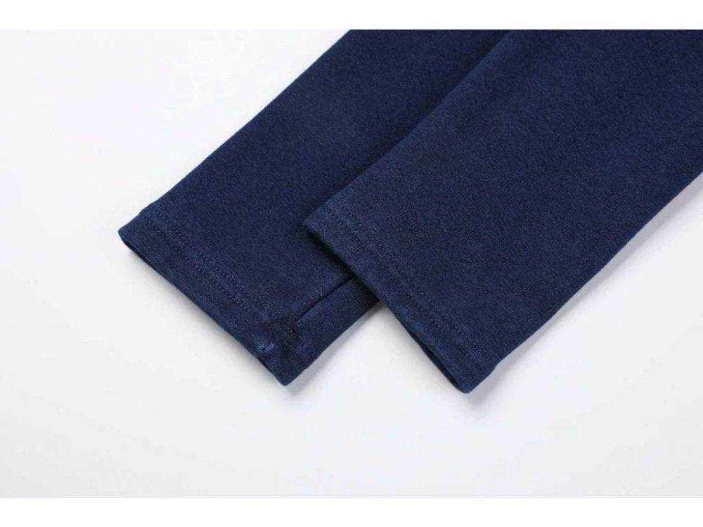 Dívčí riflové legíny zateplené Kugo KK2325, modré