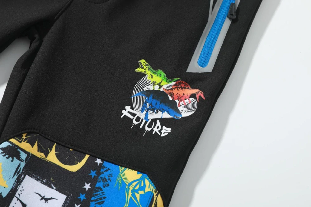 Chlapecké softshellové kalhoty zateplené Kugo HK5053 černé