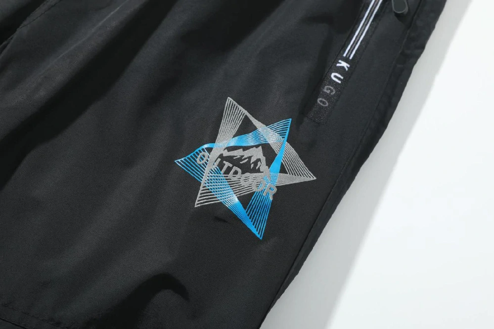 Dětské zateplené šusťákové kalhoty Kugo DK8505 černé