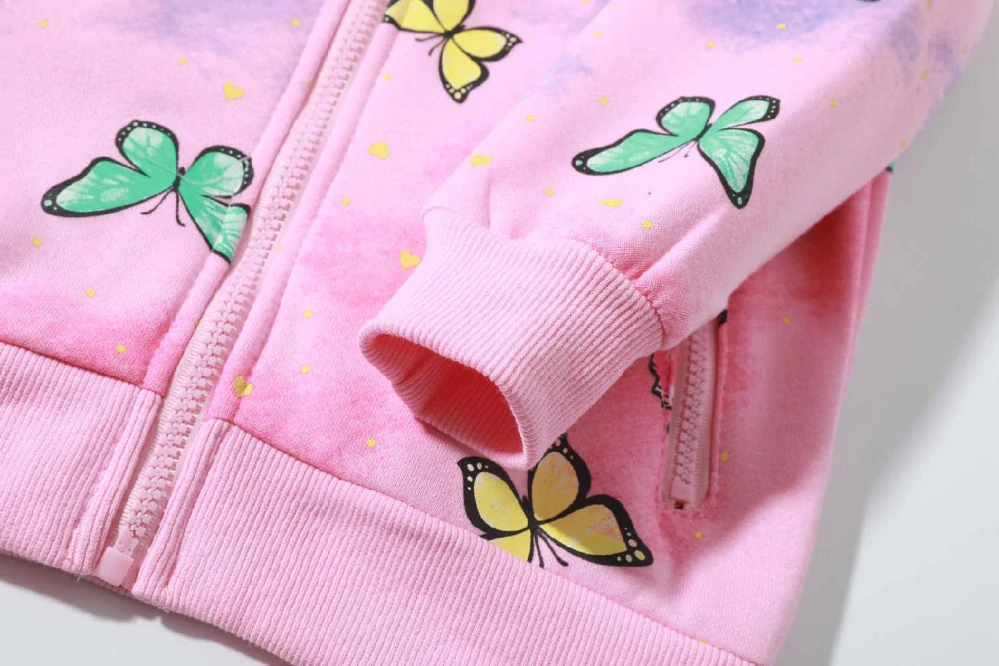 Teplá dívčí mikina Kugo GM9770 růžová