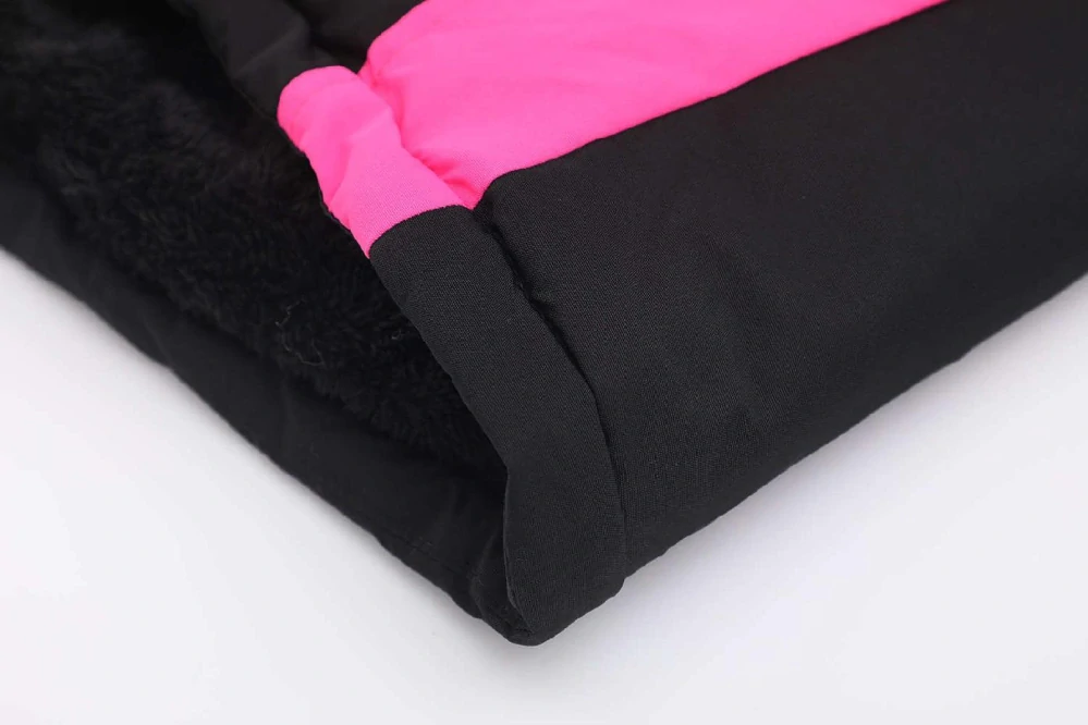 Dívčí zimní bunda Kugo BU617 černá / růžová