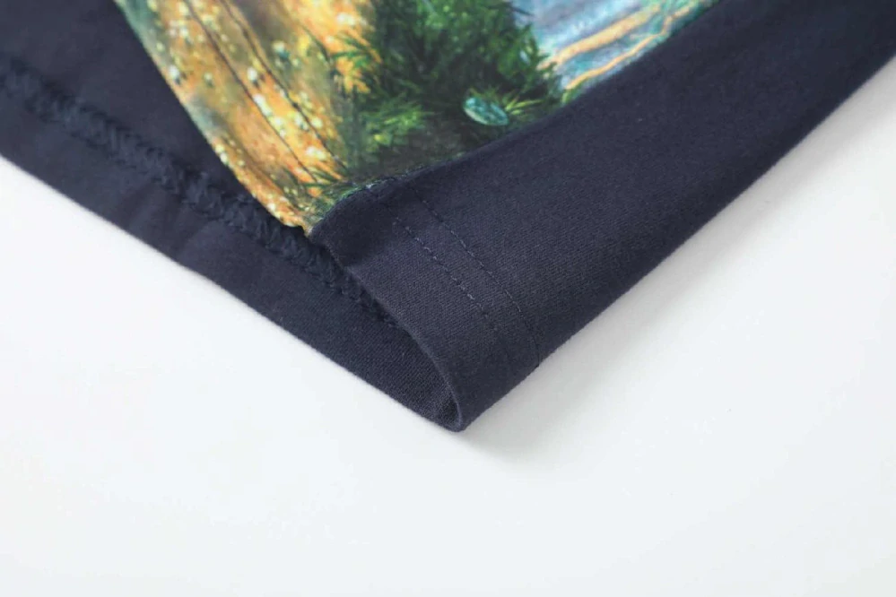 Chlapecké tričko dl.r. Kugo FM7072 tmavě modré