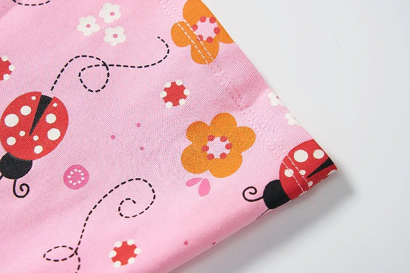 Dívčí šaty kr.r. Wolf S2514B světle růžové s beruškami