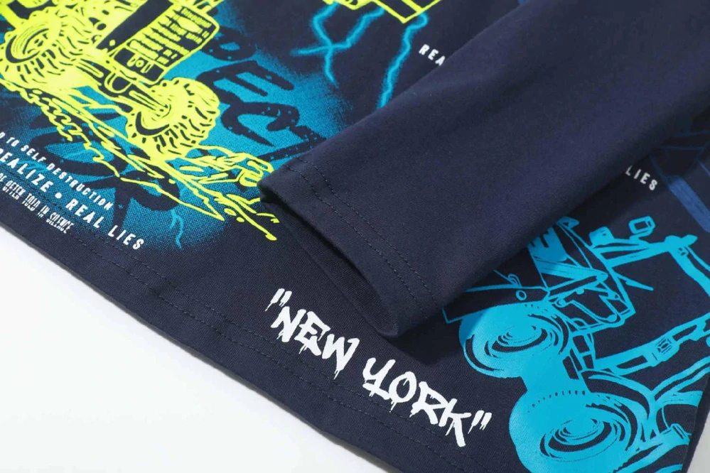 Chlapecké tričko dlouhý rukáv Kugo GC9796 tmavě modré