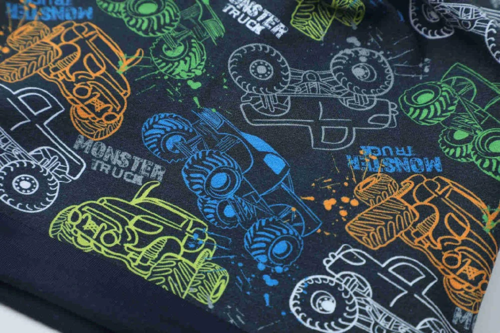 Chlapecká jarní/podzimní čepice Kugo CF5625 – monster truck