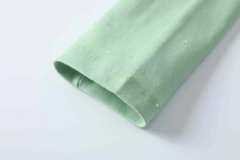 Dívčí tričko dlouhý rukáv Kugo ST3525 zelené