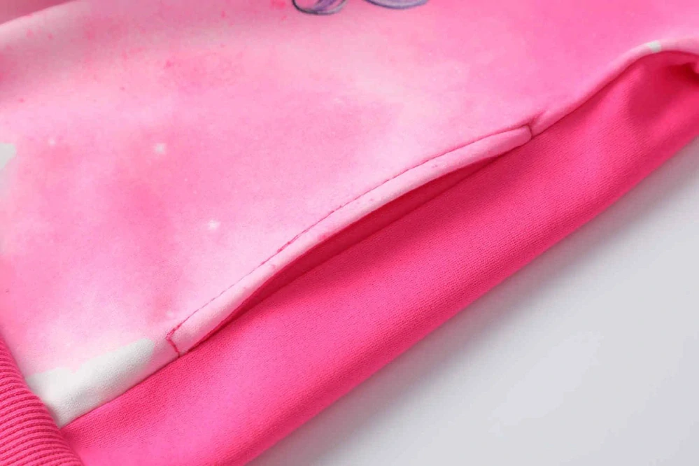 Teplá dívčí mikina Kugo PT2503 světle růžová