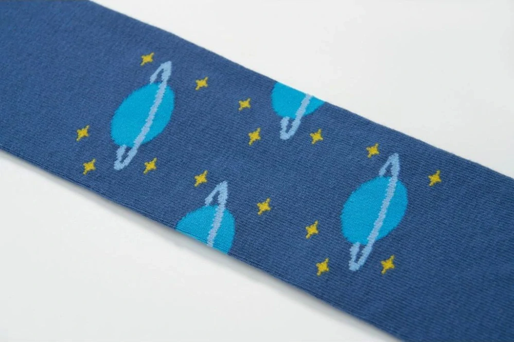 Chlapecké kamaše Wolf & Wolfie P2518 modrá / motiv vesmír