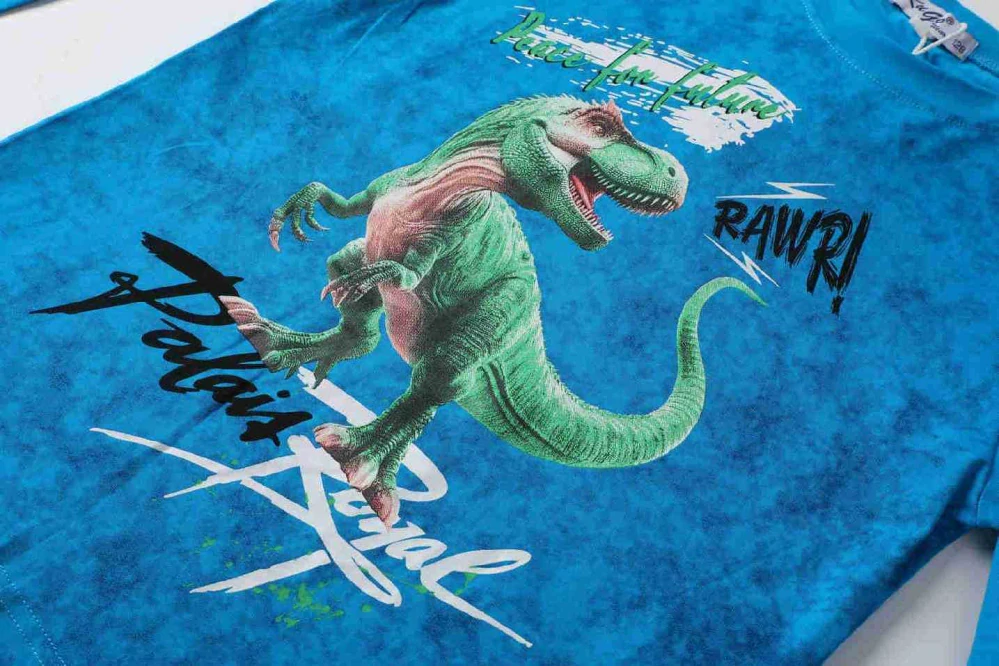 Chlapecké tričko dlouhý rukáv Kugo XC1305 modré