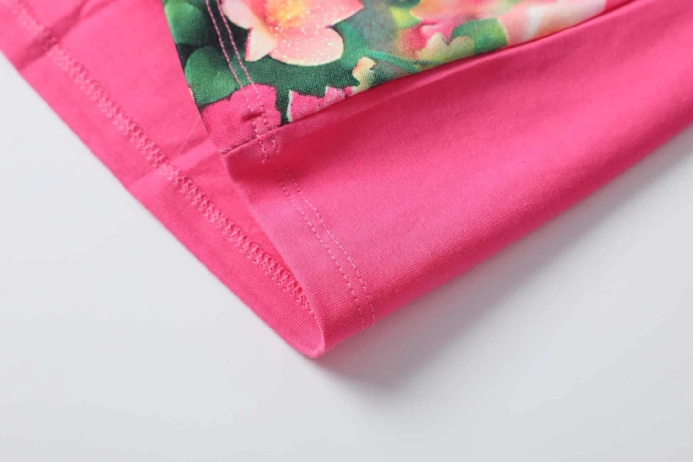 Dívčí tričko dlouhý rukáv Kugo ST3621 tmavě růžové