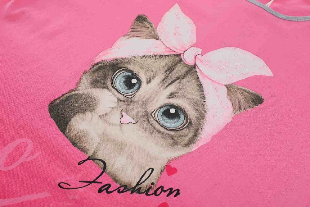 Dívčí pyžamo Kugo MP5866 růžovo-šedé