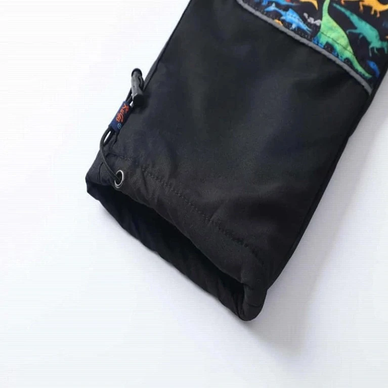 Chlapecké šusťákové kalhoty zateplené Kugo BU620 černé