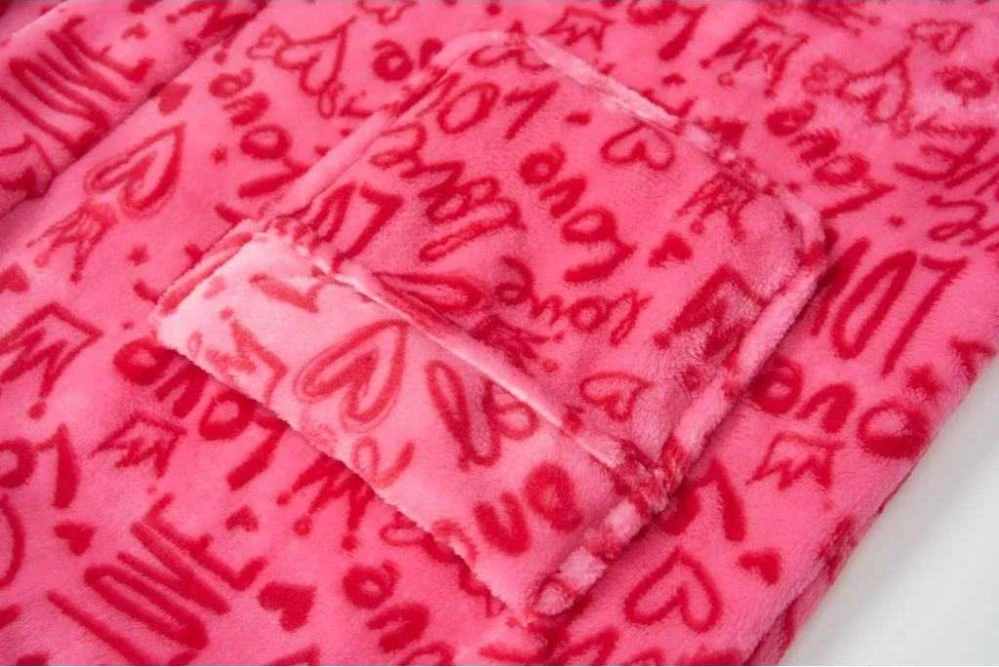 Dívčí župan Wolf & Wolfie Z2593 růžový