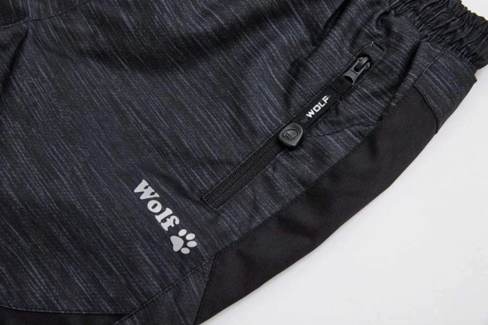 Dětské zimní kalhoty zateplené Wolf B2470 šedý melír žíhaný