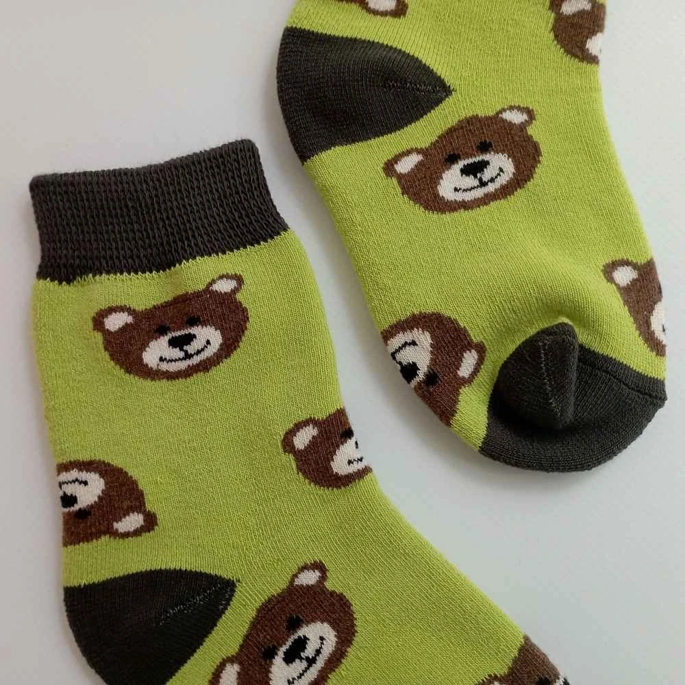 Dětské zimní termo ponožky Trepon Bear zelené