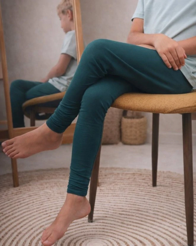 Dětské legíny Jožánek lahvově zelené