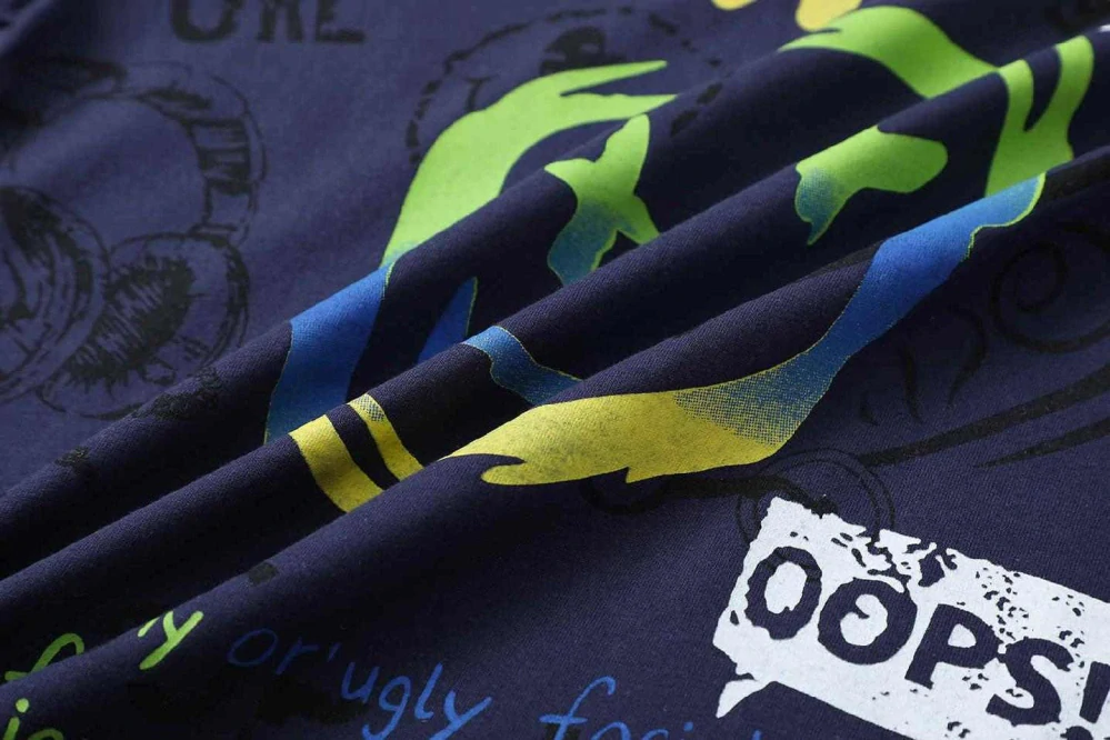 Chlapecké letní pyžamo Kugo MP5885 tmavě modré