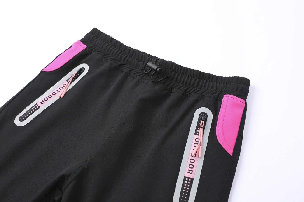 Dívčí softshellové kalhoty letní Kugo HK8582 černé