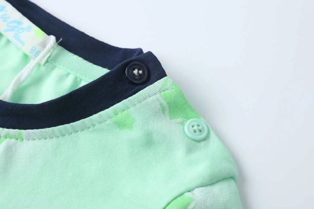 Chlapecké tričko krátký rukáv Kugo FC0369 zelené s dinem