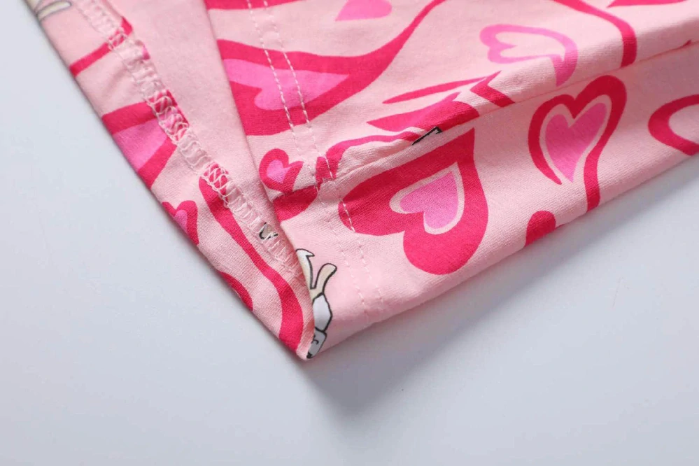 Dívčí šaty krátký rukáv Kugo DS9398 růžové s liškou