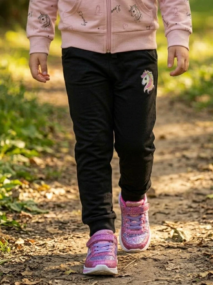 Dívčí tepláková souprava Kugo MS1630 růžová s modrou
