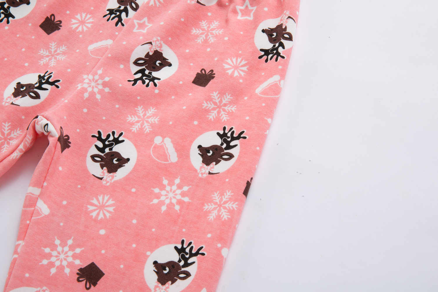 Dívčí pyžamo KUGO MP1307 VÁNOČNÍ růžové