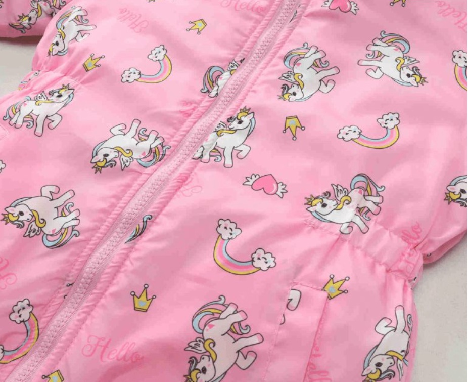 Dívčí podzimní bunda KUGO KM9924 lososová