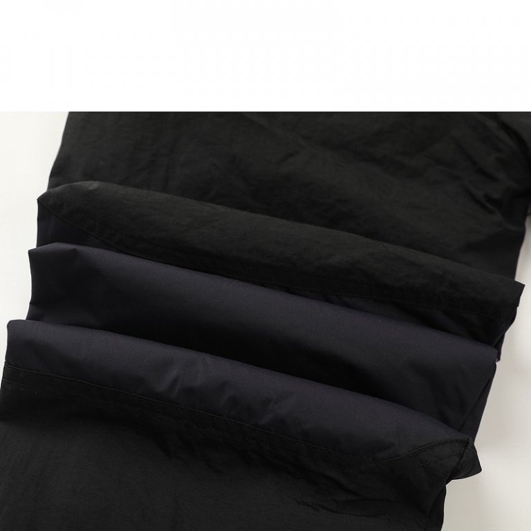 Zateplené šusťákové kalhoty KUGO DK7137, černé s růžovou