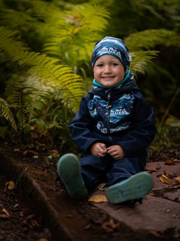 UNUO Dětská fleecová čepice Homeless, tučňáci