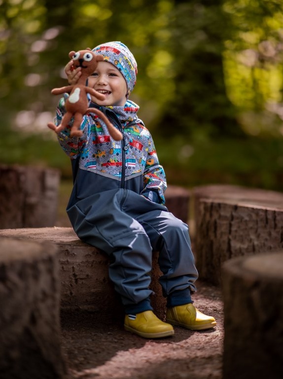 UNUO Dětská fleecová čepice Sport, ZOO na výletě