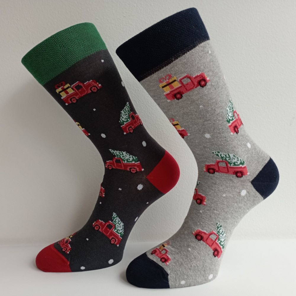 Vánoční ponožky TREPON Felix, šedý melír