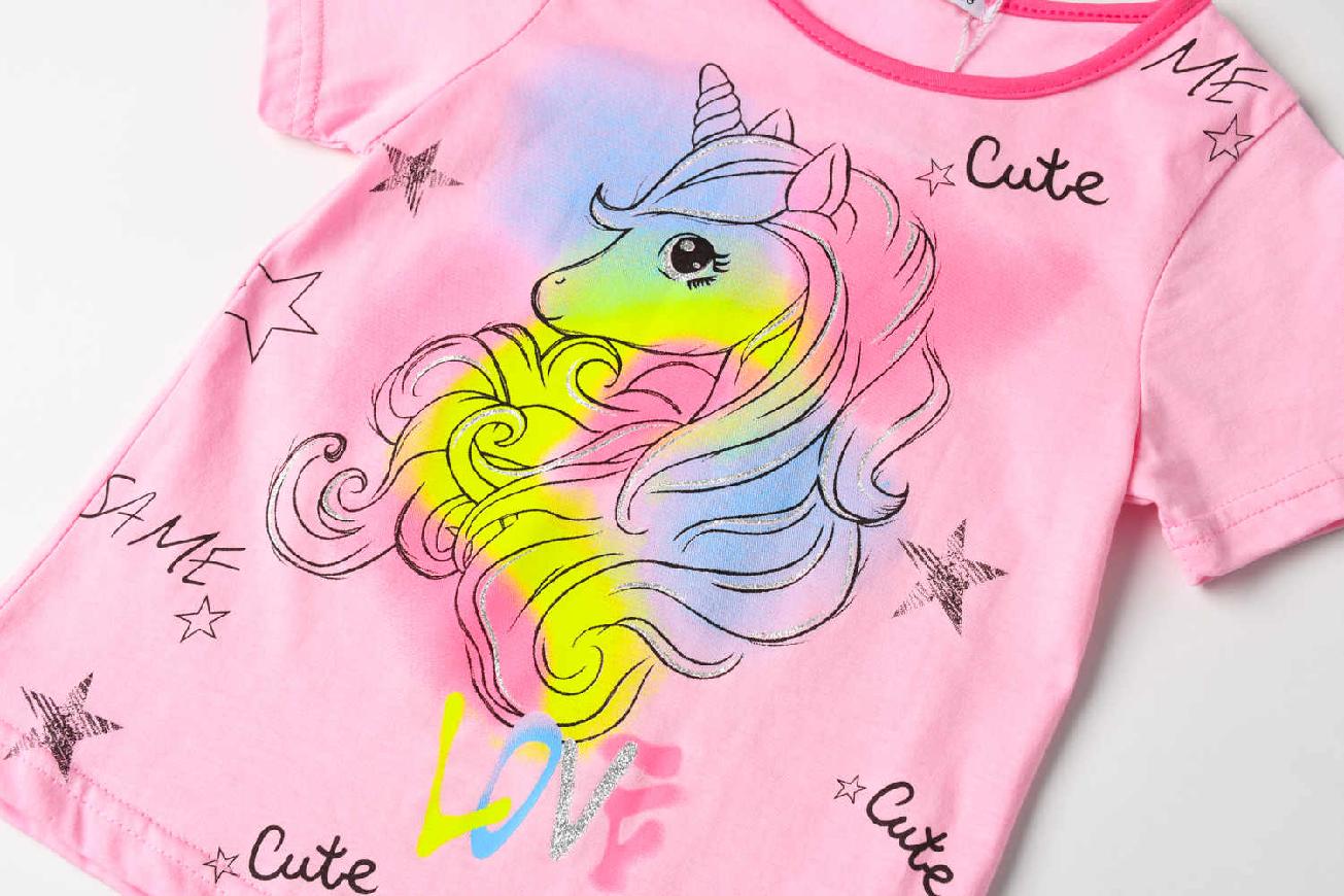 Dívčí letní pyžamo KUGO WP0914, fialové