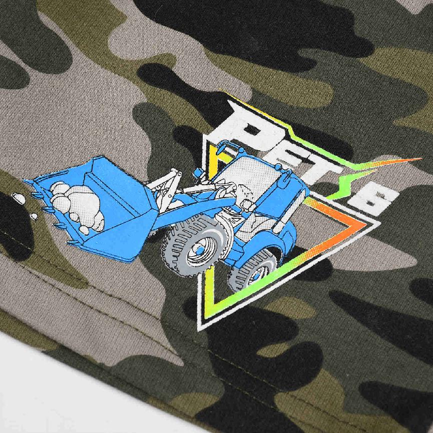 Chlapecké maskáčové kraťasy KUGO TM8249, béžové