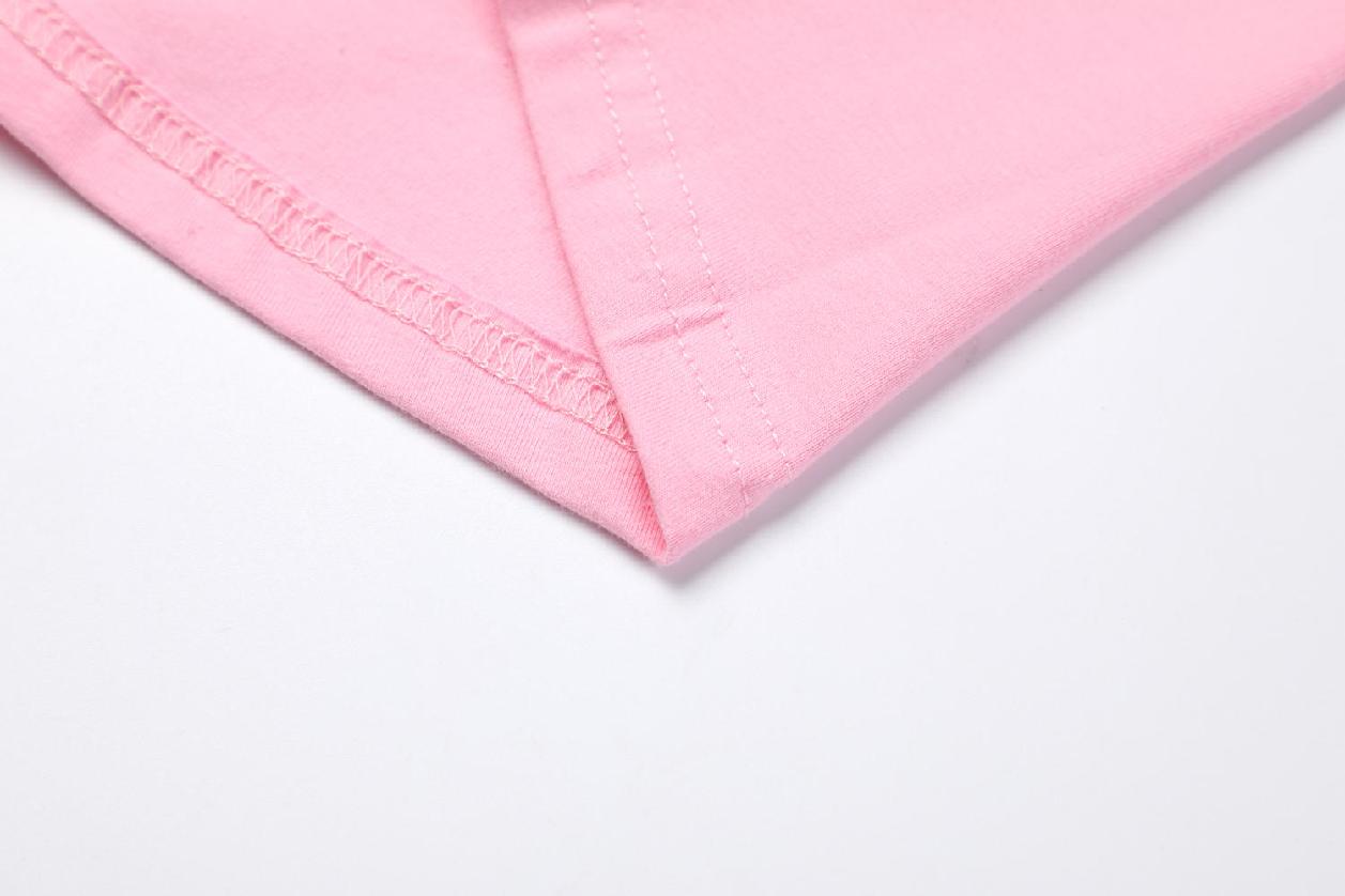 Dívčí tričko dl.r. KUGO MC3822, světle růžové