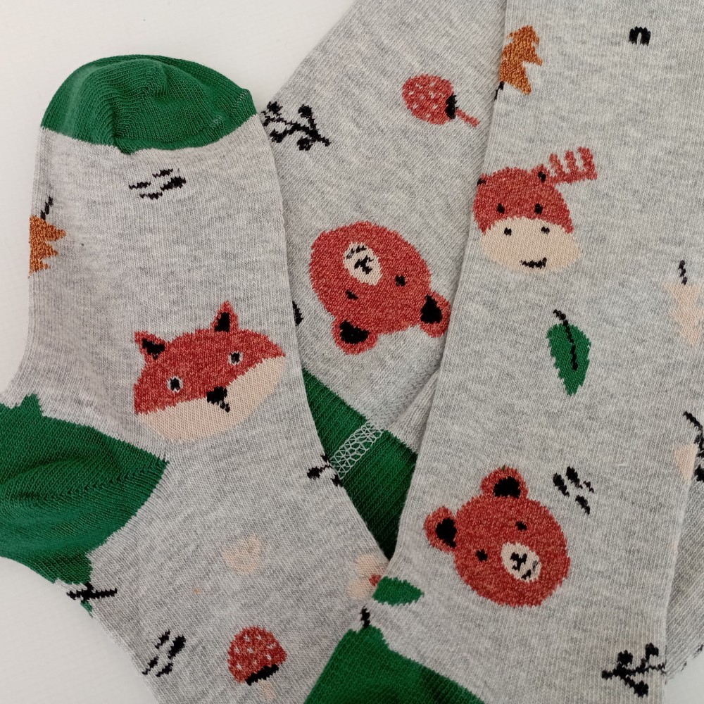 Dětské bavlněné punčocháče TREPON Palouk, šedý melír