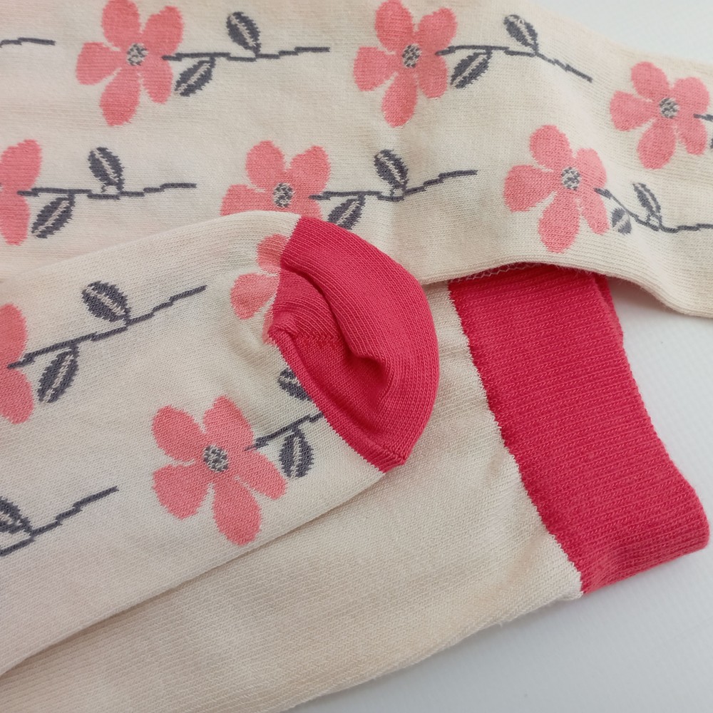 Dívčí punčocháče TREPON Sasanky, smetanové